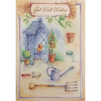 Rosedale – Cartes de souhaits et enveloppes masculines « Get Well » 5 1/2 x 8 po, 12/paquet (17257)-Imprimé sur du papier cartonné non couché de haute qualité