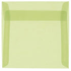 JAM Paper Enveloppes carrées translucides, 6 x 6 po, vert feuille, 250/paquet-Enveloppes en papier translucide vert feuille