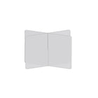 Diviseur de table à 4 voies Mark Maker - 30" L x 30" L x 23,5" H - Acrylique transparent 1/4" - Pas de traversées-Distanciation sociale jusqu'à 4 personnes