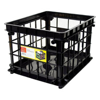 Storex® – Caisse de rangement, noir-Modèle empilable autobloquant