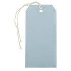 JAM Paper Étiquettes-cadeau avec ficelle, moyen, 2,38 po x 4,75 po, bleu clair, paq./100 (39197114B)-Bleu pâle