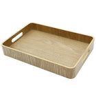 Cathay Importers - 14.5"W x 10"D x 2"H, rectangulaire plateau avec poignées,-Apparence contemporaine
