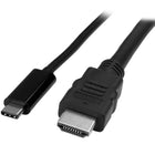 StarTech ® Câble adaptateur USB Type-C vers HDMI, 6,6 pi (2 m), M/M, 4K @ 30 Hz (CDP2HDMM2MB)-Réduisez l'enchevêtrement grâce à un câble adaptateur compact de 6,6 pi 