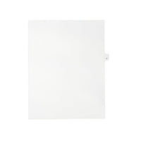 Mark Maker – Onglets séparateurs juridiques blancs, 1/26 onglets, format lettre, sans trous, lettre J, 25/paquet-Onglets séparateurs blancs, 1/26 onglets