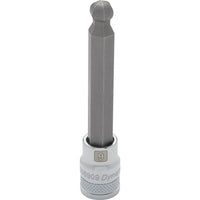 Dynamic Tools – Douille hexagonale à tête sphérique de 8 mm, prise de 3/8 po, fini chromé-Taille : 8 mm
