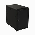 StarTech - Armoire rack pour serveurs 18U de 32 po de profondeur avec roulettes et pieds de mise à niveau-Armoire rack pour serveur avec conception d’armoire à 4 poteaux tout en métal avec profondeur réglable de 18U / roulettes / pieds de mise à niveau / côtés/portes amovibles verrouillables
