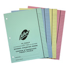 Hilroy - Cahiers d'exercices - ligné (5/16 po ) - 10 9/10 po x 8 2/5 po - couleurs assorties - 20 feuilles - paquet de 25-Réglure de 8 mm (5/6 po) avec lignes bleues et marge