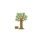 Teacher Created Resources - Ensemble à babillard, arbre saisonnier, 128/paquet (TCR4405)-Fixation : Punaise ou agrafe