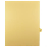Markmaker - Intercalaires imprimes Legal, Chamois, 1/25th coupe, format lettre, sans trous, 25 tabs/PQT, 5 PQT/Boite, Numero 167-Intercalaires imprimes Legal