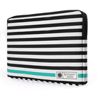 Poids Léger Svelte Housse pour ordinateur portable , 15 - 16 po, Bleu-Protégez et transportez votre appareil avec cet étui universel noir à rayures blanches conçu pour les tablettes, ordinateurs portables et ordinateurs portables de 11 à 12 pouces