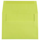 JAM Paper Enveloppes à fermeture gommée Brite Hue, format livret, 5 1/4 x 7 1/4 po, vert lime éclatant, paq./100-Taille : A7 (5 1/4 x 7 1/4 po)