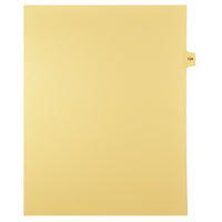 Markmaker - 25 tabs/PQT,5 PQT/Boite, Intercalaires imprimes Legal, Chamois, 1/15th coupe| format lettre, sans trous, Numero 124-Intercalaires imprimes Legal