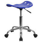 Flash Furniture – Tabouret tracteur éclatant de 25,75 po, bleu nautique (LF214ANTCLBLUE)-Construction en polymère haute densité