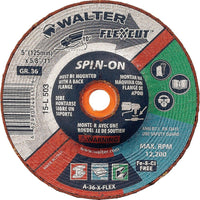 Walter Surface Technologies - Meules À Moyeu Déporté Flexcut, paquet de 12-Matériau abrasif Oxyde d'aluminium