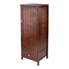 Winsome – Armoire fermée avec porte et tiroir Brooke Jelly-Le cabinet/armoire Brooke polyvalent permet de ranger la literie dans les salles de bain, les fournitures dans les bureaux, le contenu multimédia dans les salons et a bien d’autres usages