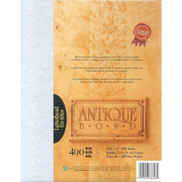 St. James Bond Antique, Bleu, 400 feuilles / pk-Papier bond de qualité supérieure de 24 lb, fini parchemin antique