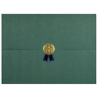 St. James - Porte-certificats/porte-documents - Sceau d'or avec ruban bleu - vert - paquet de 5-Ajoutez une touche d'élégance, de cérémonie et de sincérité à l'attribution de reconnaissance