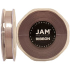 JAM PaperMD – Ruban de satin à double face, 0,38 po de large x 25 verges, argenté, 2/paquet (803SAsi25g)-Idéal pour les emballages cadeaux, les vêtements, les décorations ou encore pour attacher autour d’une bouteille, d’un pot ou d’un panier-cadeau