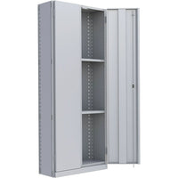 Metalware – Étagère enclenchable RK895, 4 tablettes, 36 x 24 x 88 po, gris pâle-Système de tablettes ajustables offrant un espace de rangement solide, mais économique qui convient à vos besoins