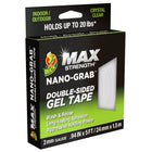 Duck Brand - MAX Strength Nano Grab Ruban Gel  - Claire-Ruban gel double face pour les applications dynamiques, les solutions rapides et les besoin  de ruban non traditionnel