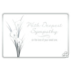 Millbrook Studios – Cartes de souhaits et env., With Sympathy On The Loss Of Your Loved One, 5 3/8 x 7 3/4 po, 18/paquet (06894)-Imprimé sur papier cartonné non couché