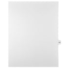 Markmaker - Intercalaires imprimes Legal, Blanc, 1/15th coupe, format lettre, sans trous, 25 tabs/PQT, 5 PQT/Boite, Numero 115-Intercalaires imprimes Legal
