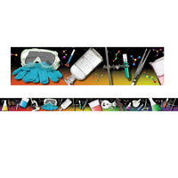 Edupress - Bordure droite à images photo 2e année à 3e secondaire, outils scientifiques, 96/paquet (EP-3090)-Taille : 39 long. x 3 larg. (po)