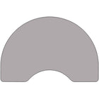 Flash Furniture – Table d’activités haricot, surface thermofusionnée 48x72 po, pattes standards, haut ajustable, gris-Forme : Haricot