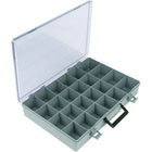 SCN Industrial - Boîte À Compartiments, Plastique, 24 Compartiments, 15-1/2po La X 11-3/4po P, 2-1/2po H, Gris, paquet de 3-Couleur Gris