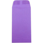 JAM Paper Enveloppes à monnaie nº 7, 6,5 x 3,5 po, papier Brite Hue violet, 500/paquet-Enveloppes violettes