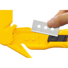 OLFA - Couteau de sécurité à lame cachée avec lame remplaçable SK-10 - jaune-Lame de sécurité à quatre positions de 17,8 mm
