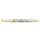 Zebra – Surligneur double pointe style stylo Mildliner, jaune citron doux-Encre souple résistante à l’eau, translucide et excellente pour superposition de couches