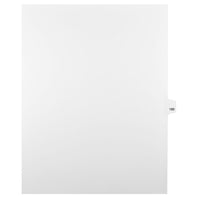 Mark Maker – Onglets séparateurs juridiques blancs, 1/25 onglets, format lettre, sans trous, numéro 189, 25/paquet-Onglets séparateurs blancs, 1/25 onglets