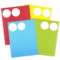 JAM Paper Sceaux autocollants ronds, 2,5 po dia., couleurs vives assorties, 4 paquets de 120 unités (147628assrt)-Étiquettes en forme de cercle