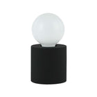 Dainolite - Lampe de table à incandescence moderne Tonya, 1 lumière, noir mat-Aucun assemblage requis