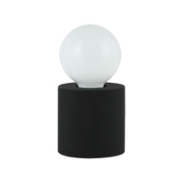Dainolite - Lampe de table à incandescence moderne Tonya, 1 lumière, noir mat-Aucun assemblage requis