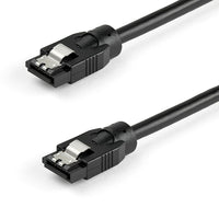 StarTech - Câble SATA rond de 0,3 m-0,Câble SATA rond de 3 m avec connexions à verrouillage droit