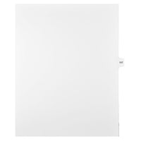 Mark Maker – Onglets séparateurs juridiques blancs, 1/15 onglets, format lettre, sans trous, numéro 157, 25/paquet-Onglets séparateurs blancs, 1/15 onglets