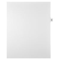 Markmaker - Intercalaires imprimes Legal, Blanc, 1/15th coupe, format lettre, sans trous, 25 tabs/PQT, 5 PQT/Boite, Numero 185-Intercalaires imprimes Legal