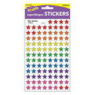 Trend Enterprises - Autocollants SuperShapes, étoiles souriantes, 8000/ensemble-Couleur : Bleu, rouge, jaune, vert, violet, orange, rose