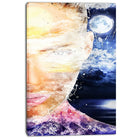 Designart – Art de rue sur toile, clair de lune à travers son regard (PT3611-24-40)-Impression