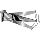 Wamaco - Support de 16 po réglable pour tablette de panneau à fentes, chrome, paquet de 10-Support de tablette entaillé réglable à l'angle désiré