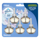 Glade - Branchées Huile parfumée Recharge - Lessive fraîche - Paquet de 5-Embellissez l'air avec notre purificateur d'air Glade Branchées