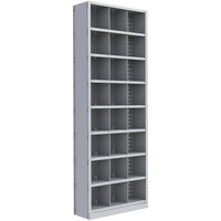 Metalware – Étagère enclenchable RK445, 9 tablettes, 36 x 18 x 100 po, gris clair-Système de tablettes réglables offrant un espace de rangement solide, mais économique qui convient à vos besoins
