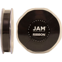 JAM PaperMD – Ruban de satin à double face, 0,38 po de large x 25 verges, noir, 4/paquet (803SAbl25g)-Noir