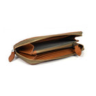 Tolredo Rhea Leather Clutch - Light Brown-Fermeture à glissière solide de haute qualité, avec une boucle en cuir attachée pour une prise et une utilisation faciles