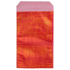 JAM Paper Enveloppe ouverte au bout avec revêtement intérieur et rabat droit, 5 1/4 x 8 po, rouge chatoyant, 25/pqt-Matériau : feuille d'aluminium