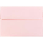 JAM Paper Enveloppes format invitation avec fermeture gommée, 5 1/4 x 7 1/4 po, rose pastel pâle, 100/pqt-Rose pastel pâle