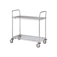 Chariot utilitaire à usage standard avec tablettes grillagées, 3 tablettes, 30 x 18 po (MW703)-Nombre de tablettes : 3