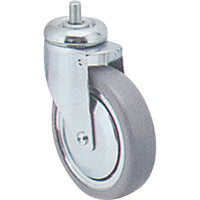 Roulette sur tige pivotante/usage léger acier inox-1